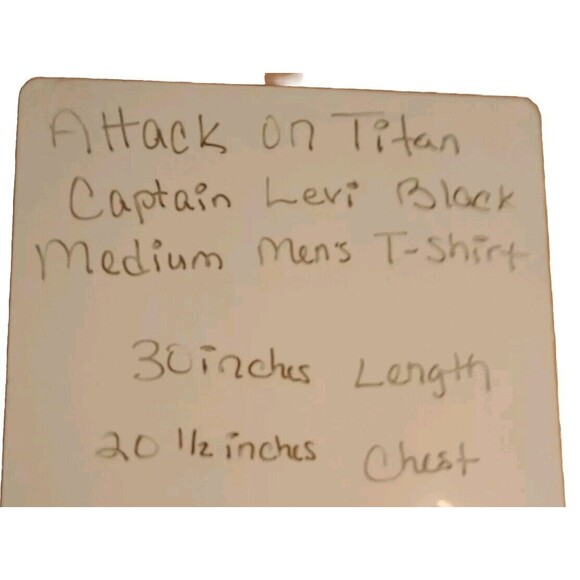 Attack On Titan Captain Levi Men's Medium Black T-shirt - Picture 9 of 9